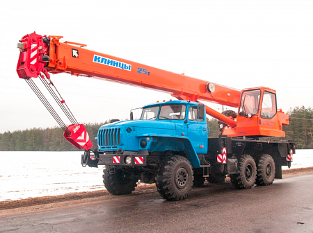 Продажа автокрана Клинцы КС-55713-3К-2 грузоподъемностью 25 тонн в г. Армавир